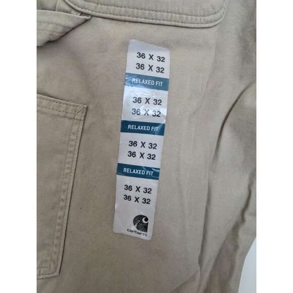 Carhartt Men's Relaxed Fit Washed Twill Dungaree Pant 36/32 Work Cargo - Picture 8 of 8